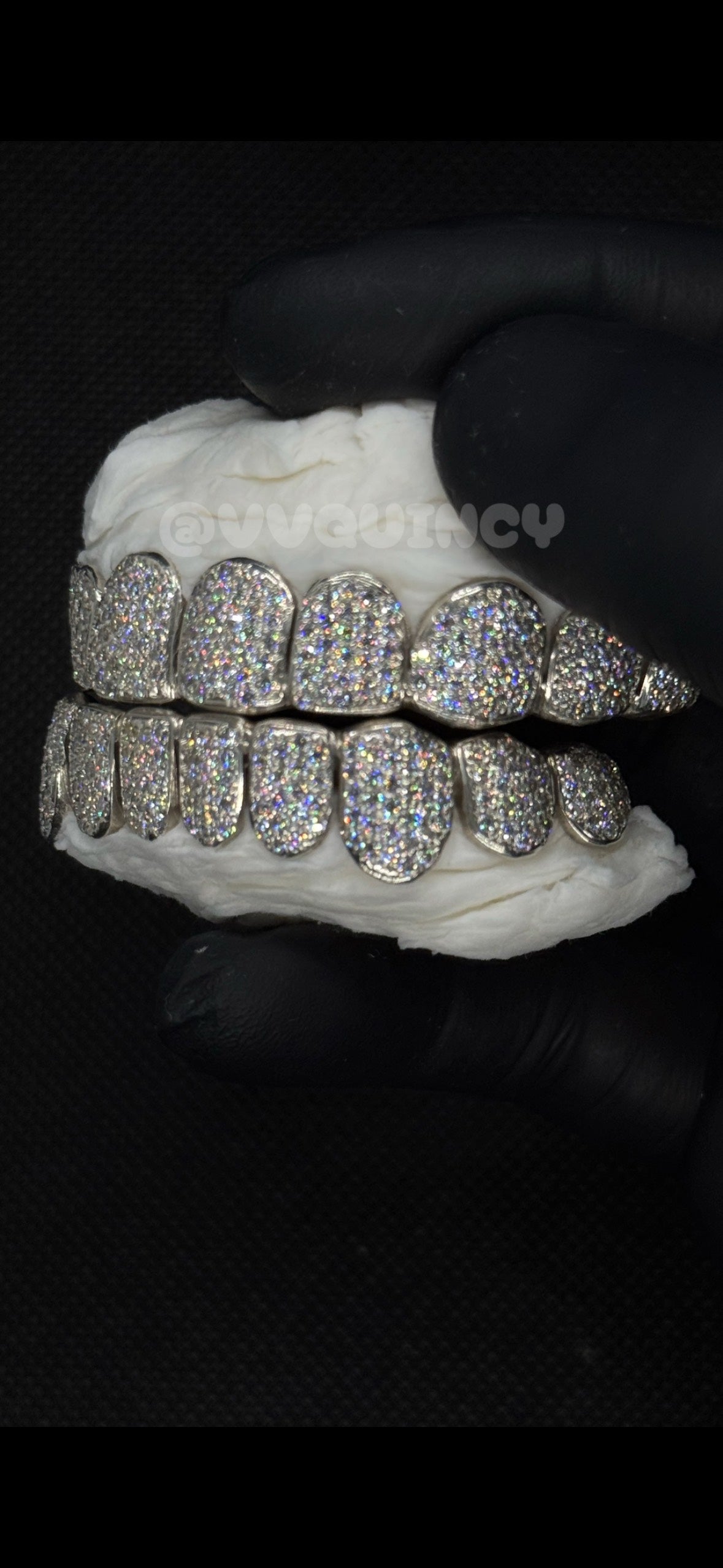 WHITE GOLD VVS CUSTOM GRILLZ