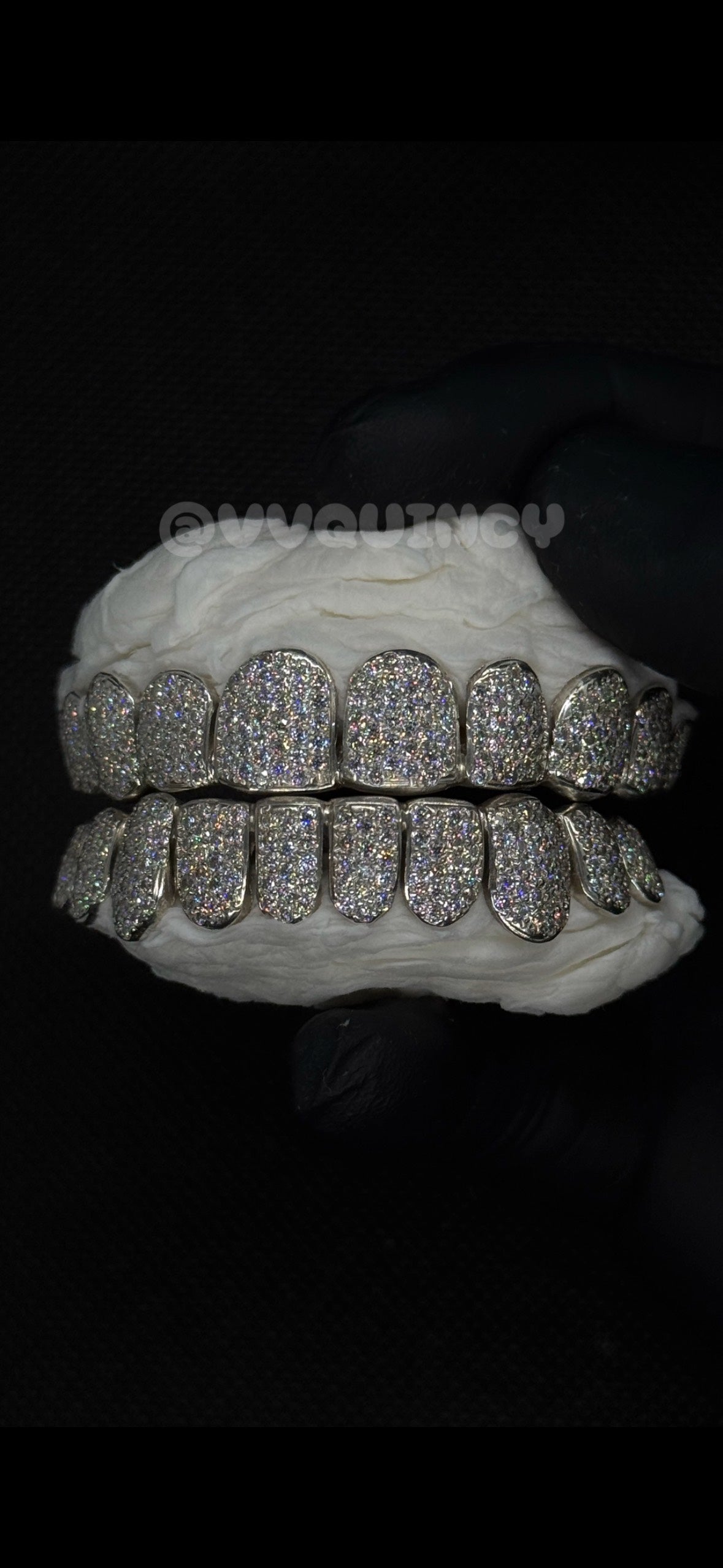WHITE GOLD VVS CUSTOM GRILLZ