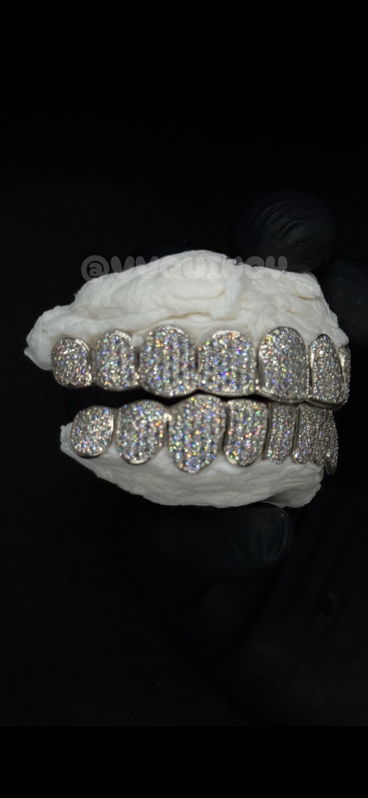 WHITE GOLD VVS CUSTOM GRILLZ